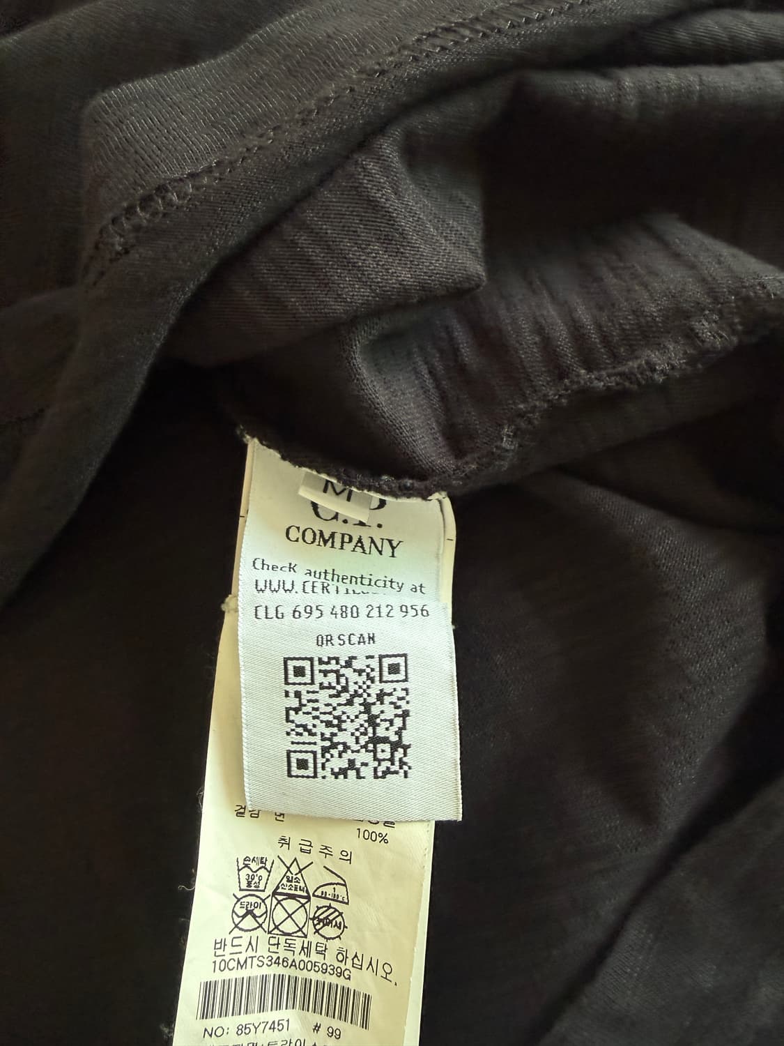 [m] C.P. Company cp컴퍼니 렌즈 로고 린넨 롱슬리브 상품이미지3