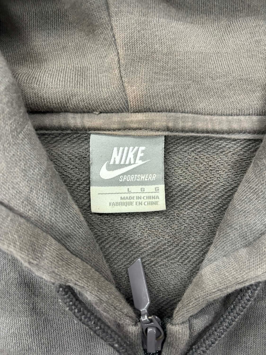 나이키 00s 아치로고 스웻 후드집업 희귀져지(L) 상품이미지5