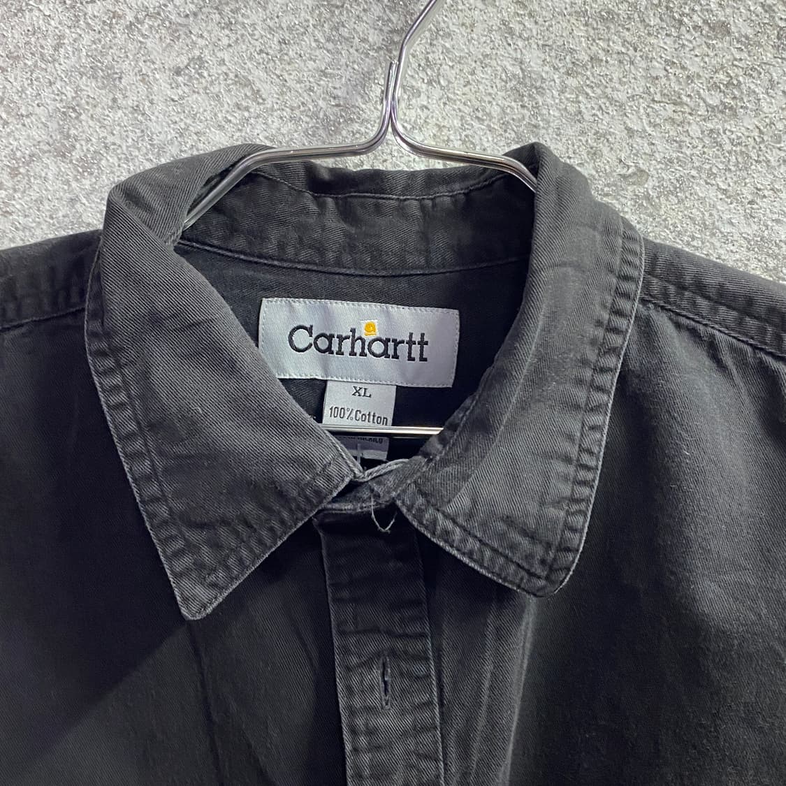 칼하트 패치로고 투포켓 블랙 셔츠 B3167 상품이미지3