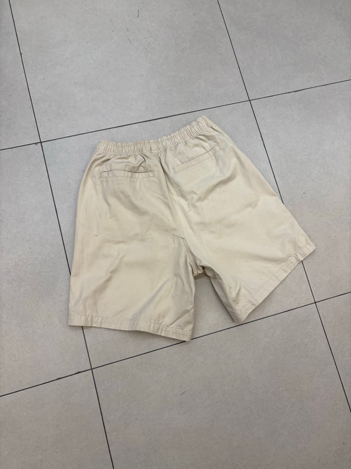 오베이 밴딩 코튼 쇼츠 베이지 상품이미지6