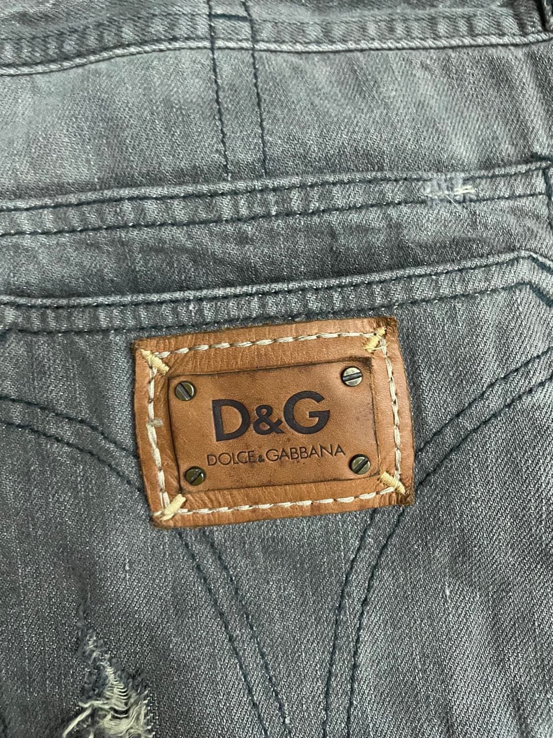 돌체앤가바나 D&G 디스트레스드 스톤 워시드 팬츠 상품이미지10