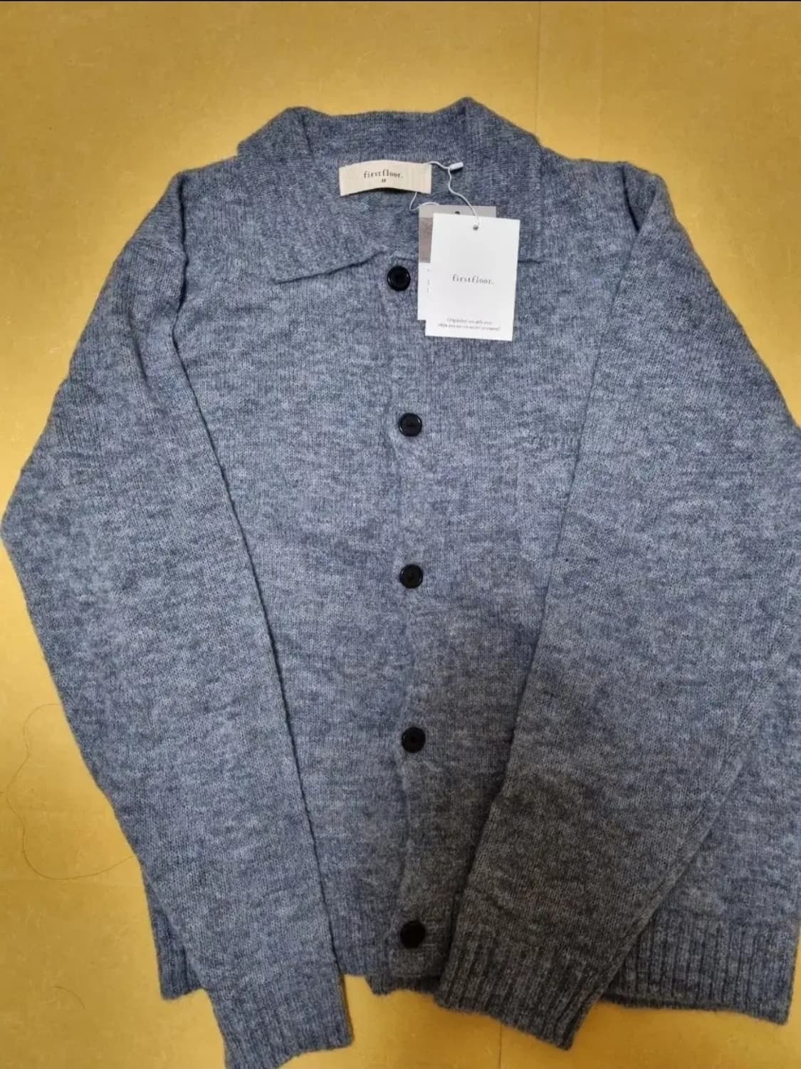 퍼스트플로어 (파프터) 브러쉬드 알파카 칼라 가디건 48 새상품 상품이미지2