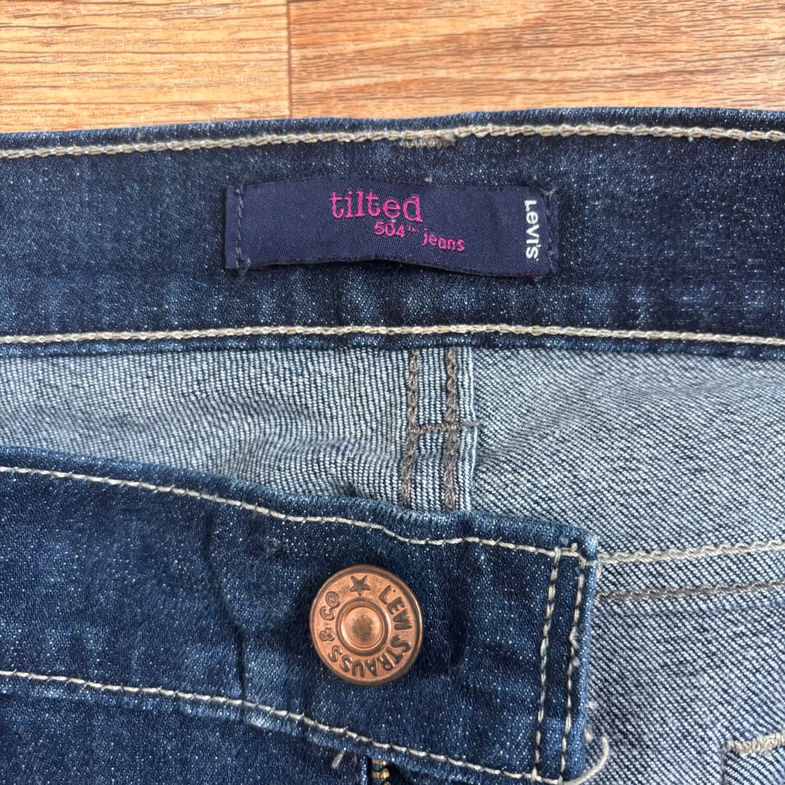 리바이스 28 청바지 진청 스판 데님 504 미국 수입 정품 상품이미지4