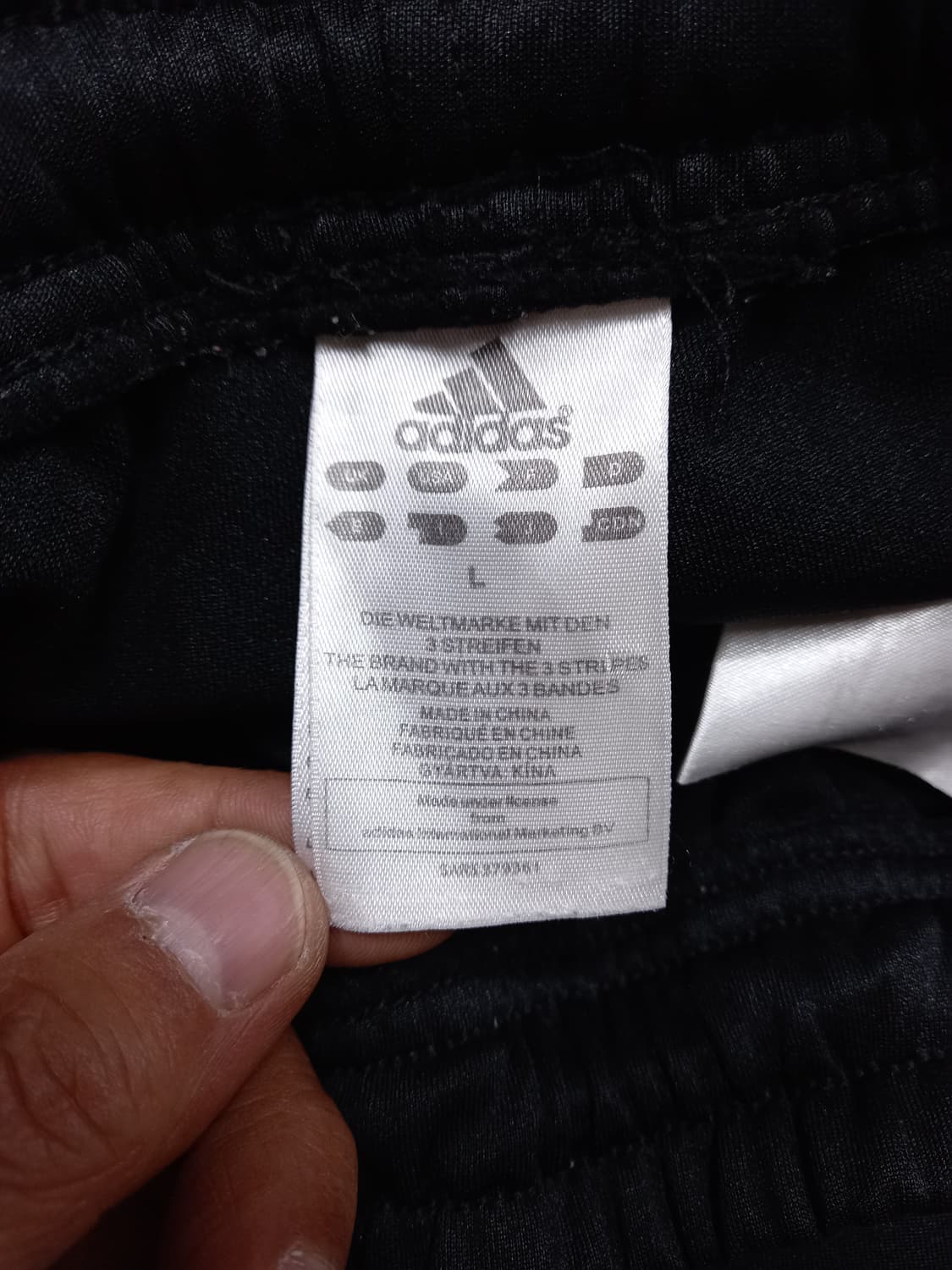 32 adidas 밴딩 스판 트레이닝하의 블랙 32-348 상품이미지7