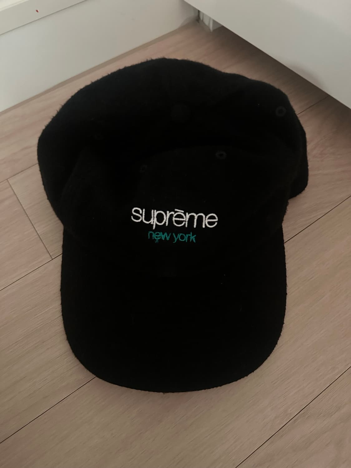 슈프림 워시드 플란넬 6-패널 캡 블랙 - 23FW Supreme Was 상품이미지1