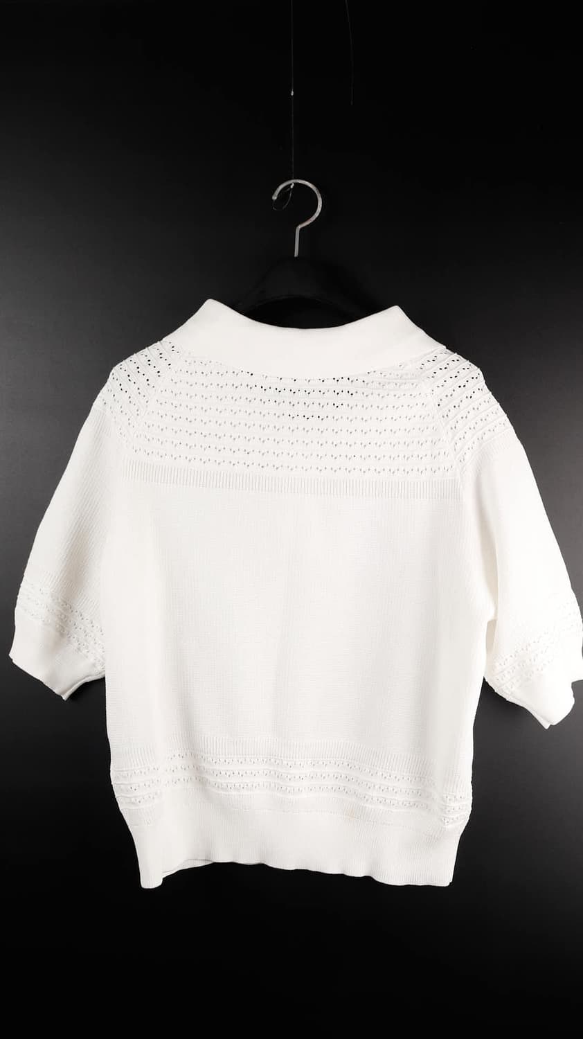 칼라거벨트 반팔 니트 상품이미지7