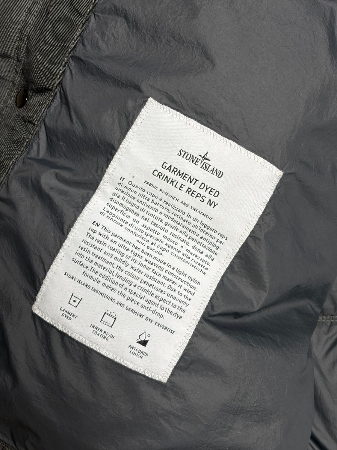 [M] 스톤아일랜드 크링클랩스 리드그레이 25FW 상품이미지5