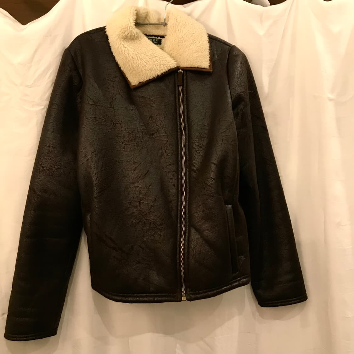 Polo 폴로랄프로렌 페이크 레더 양털 무스탕 상품이미지4