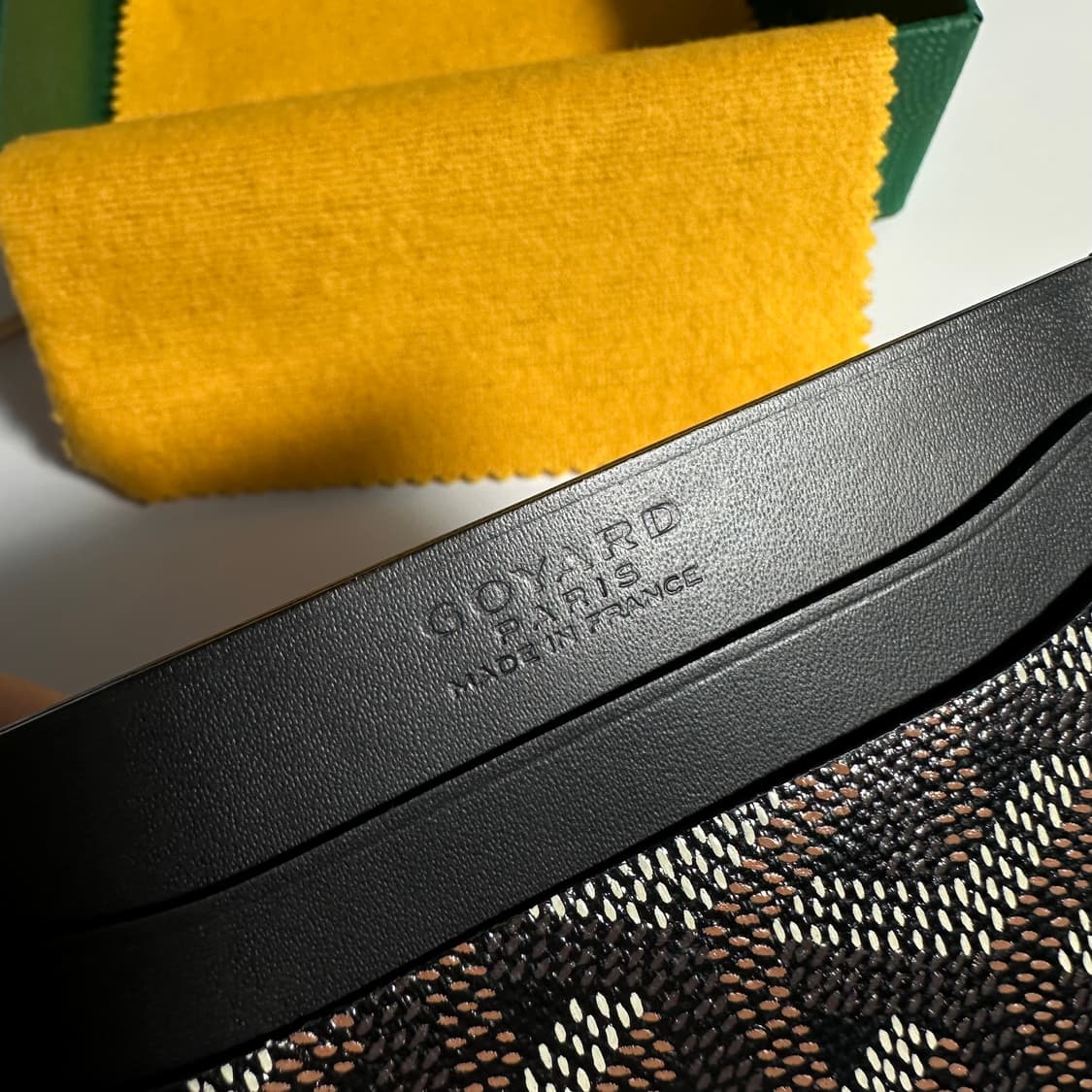 [새상품] 고야드 생쉴피스 카드지갑 블랙 풀구성 상품이미지5