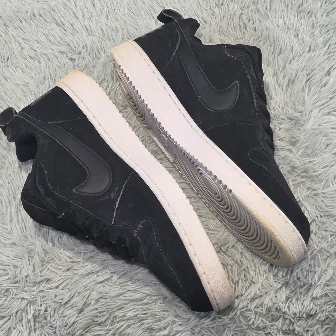 7w-16:나이키 코트 보로우 로우 블랙 스웨이드 26.5cm 상품이미지6