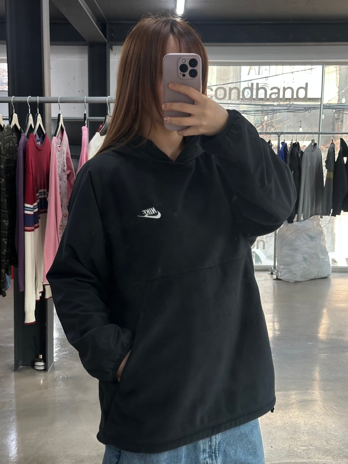 나이키 풀오버 플리스 윈드브레이커 후드티 상품이미지1