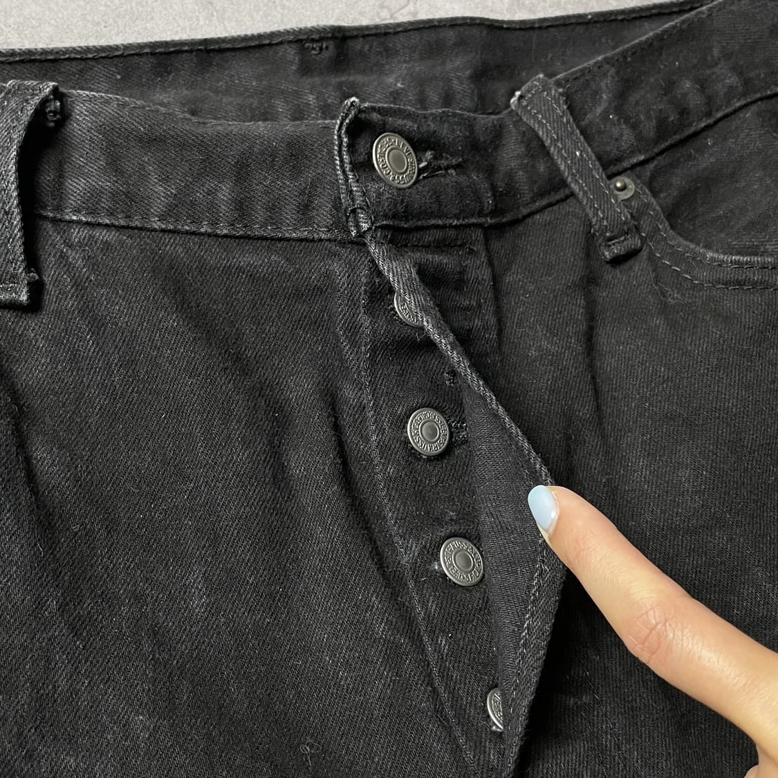 LEVI'S 리바이스501 빈티지 블랙 데님 하프팬츠 A01176 상품이미지3