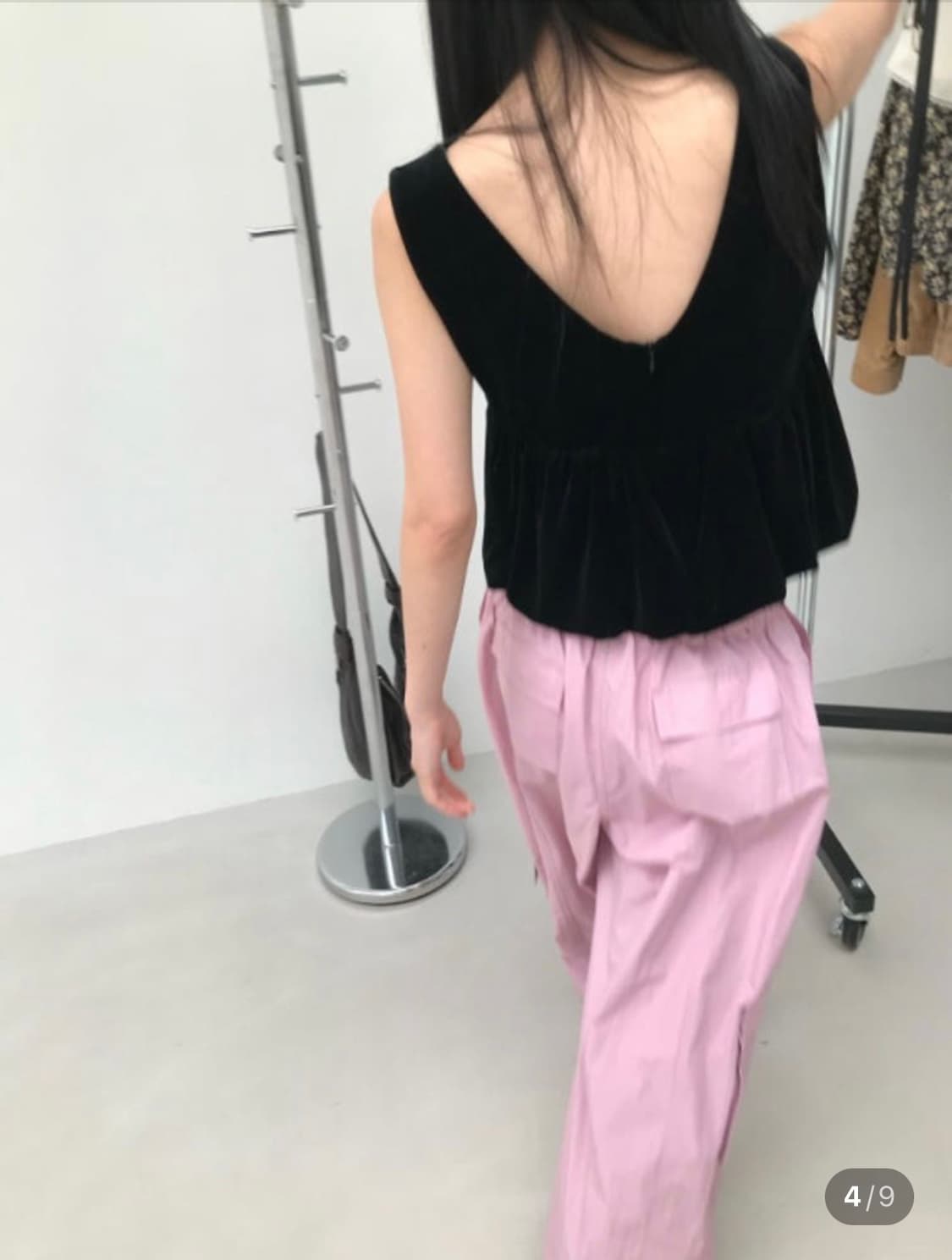 위아 벨벳 크롭나시(카키브라운) 상품이미지5