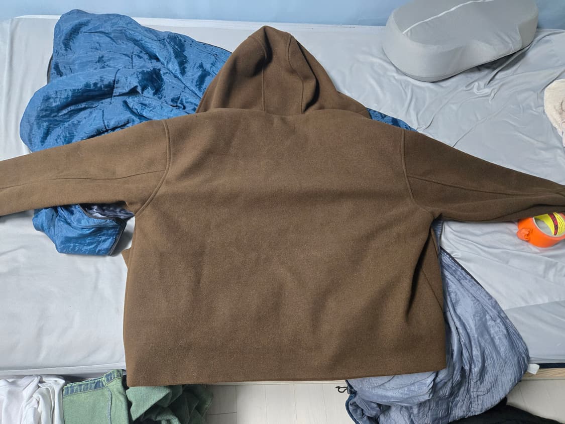 베리베인 Hooded Half Coat Brown 상품이미지2