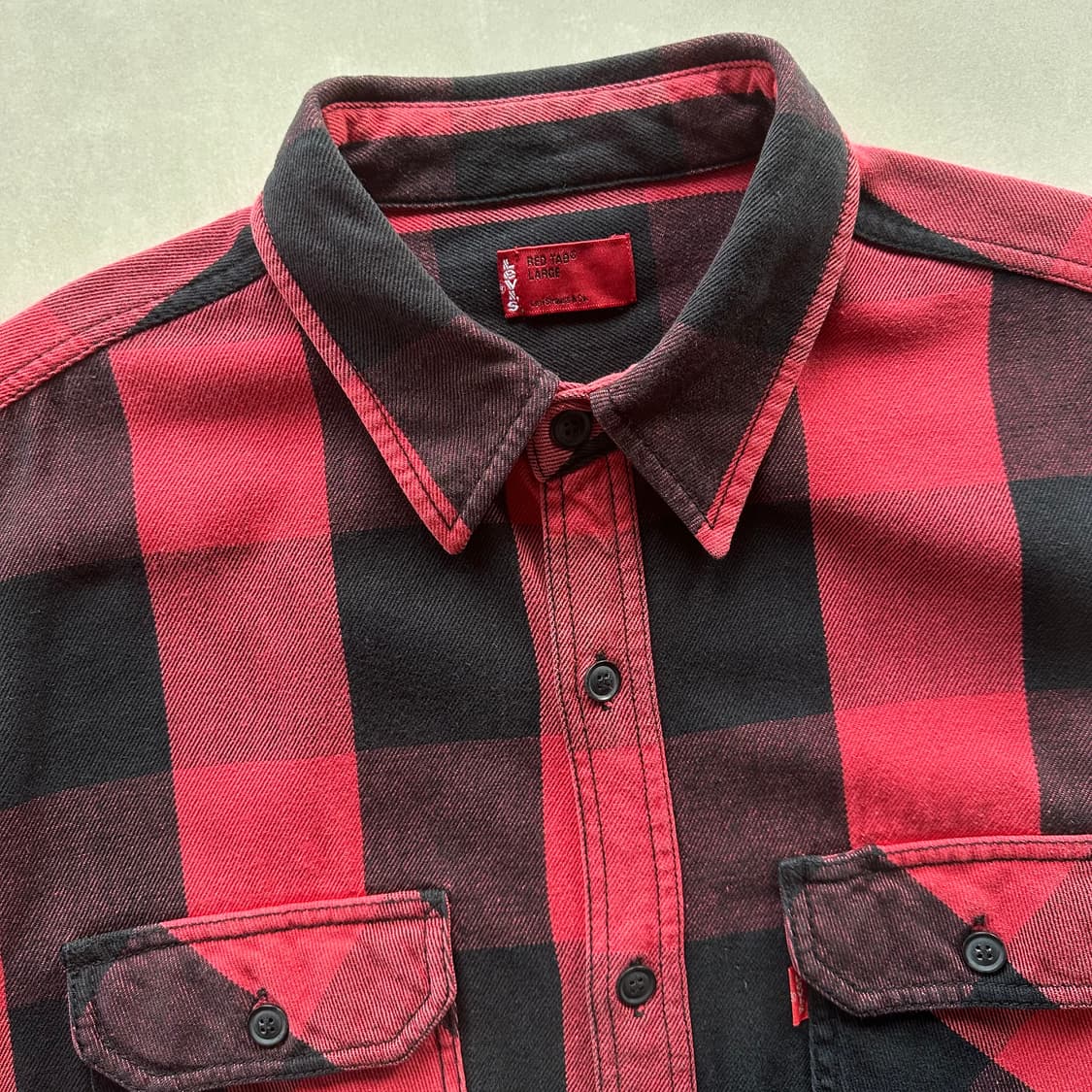 [M-L]리바이스 Levi's 타탄 체크 워크 셔츠 상품이미지7