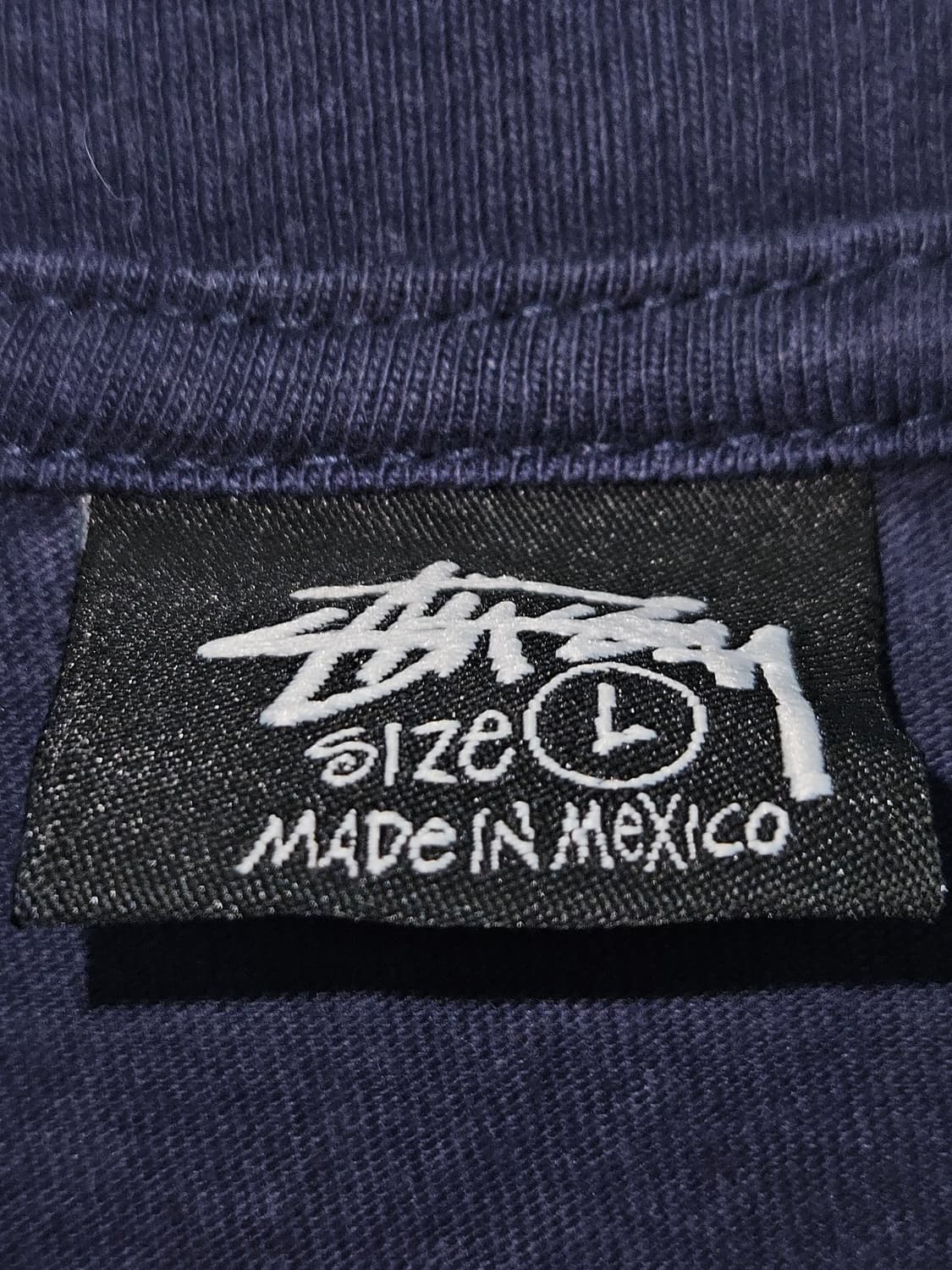 스투시 STUSSY 정품 퍼지다이스 반팔 티셔츠 스모크 네이비 L 상품이미지5