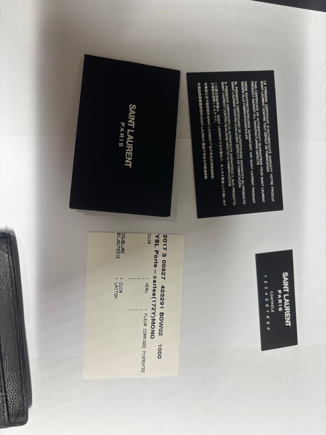 입생로랑 마틀라세 카드지갑 풀박스 상품이미지9