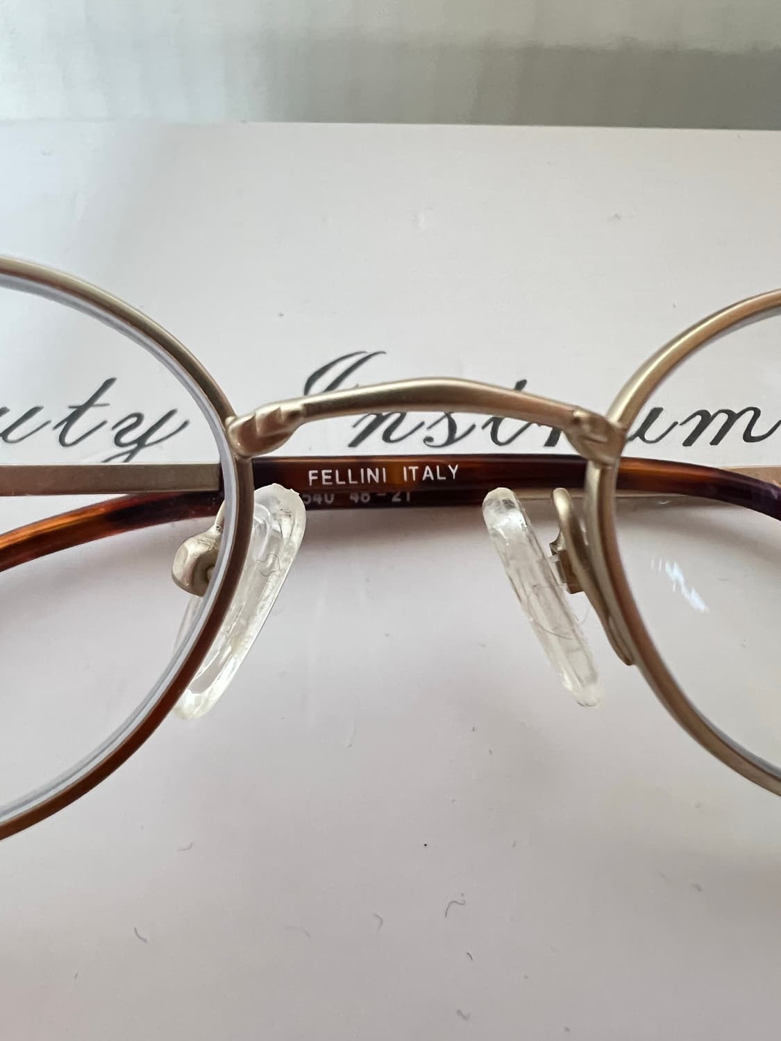 Made in italy 금테 판매 작은안경테 상품이미지3