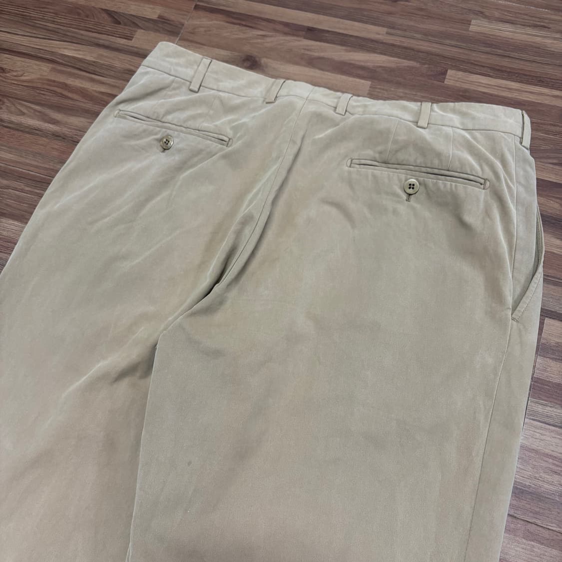 에르메네질도 제냐 zegna 원턱 베이지 카키 치노 팬츠 슬랙스 상품이미지4