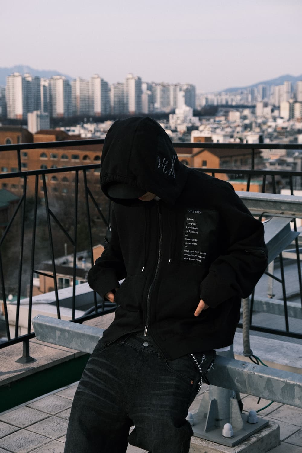 타카히로미야시타 솔로이스트 19FW 오버사이즈 2way zip 후디 상품이미지1