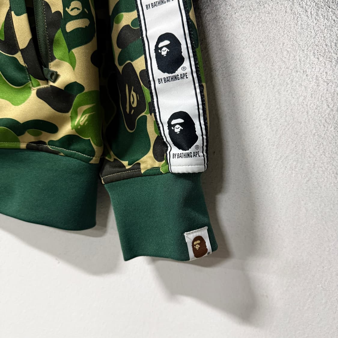 정품 베이프 ABC 카모 녹계 자카드 트랙 져지 자켓 상품이미지4