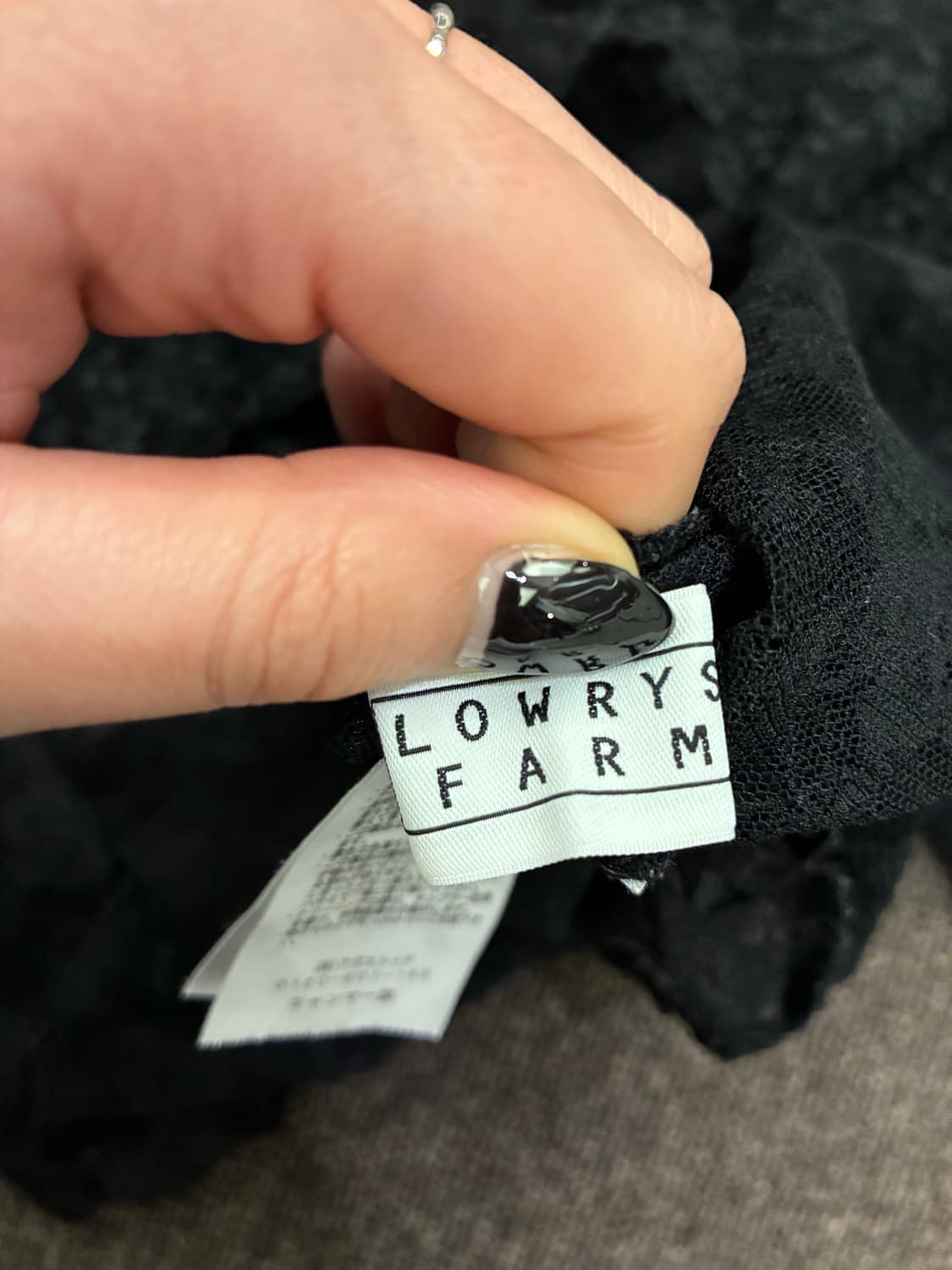 L)Lowrys Farm 빈티지 여성 꽃 레이스 7부 블라우스 상품이미지5