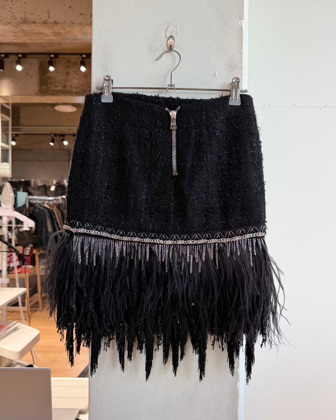 발망 블랙 트위드 미니스커트  상품이미지5