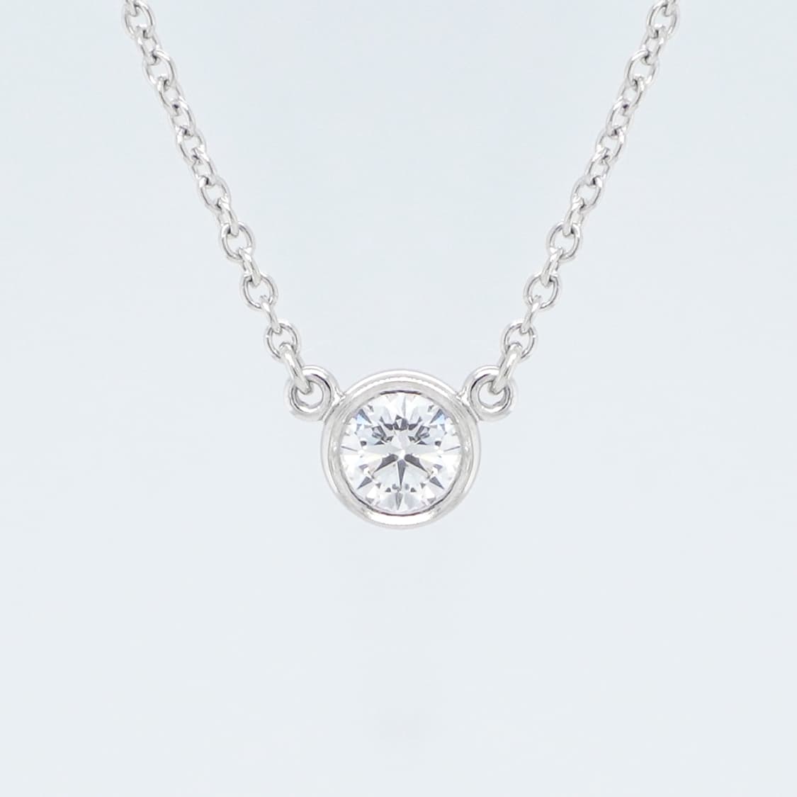 티파니 바이더야드 1포인트 천연다이아몬드 백금 펜던트 목걸이 상품이미지1