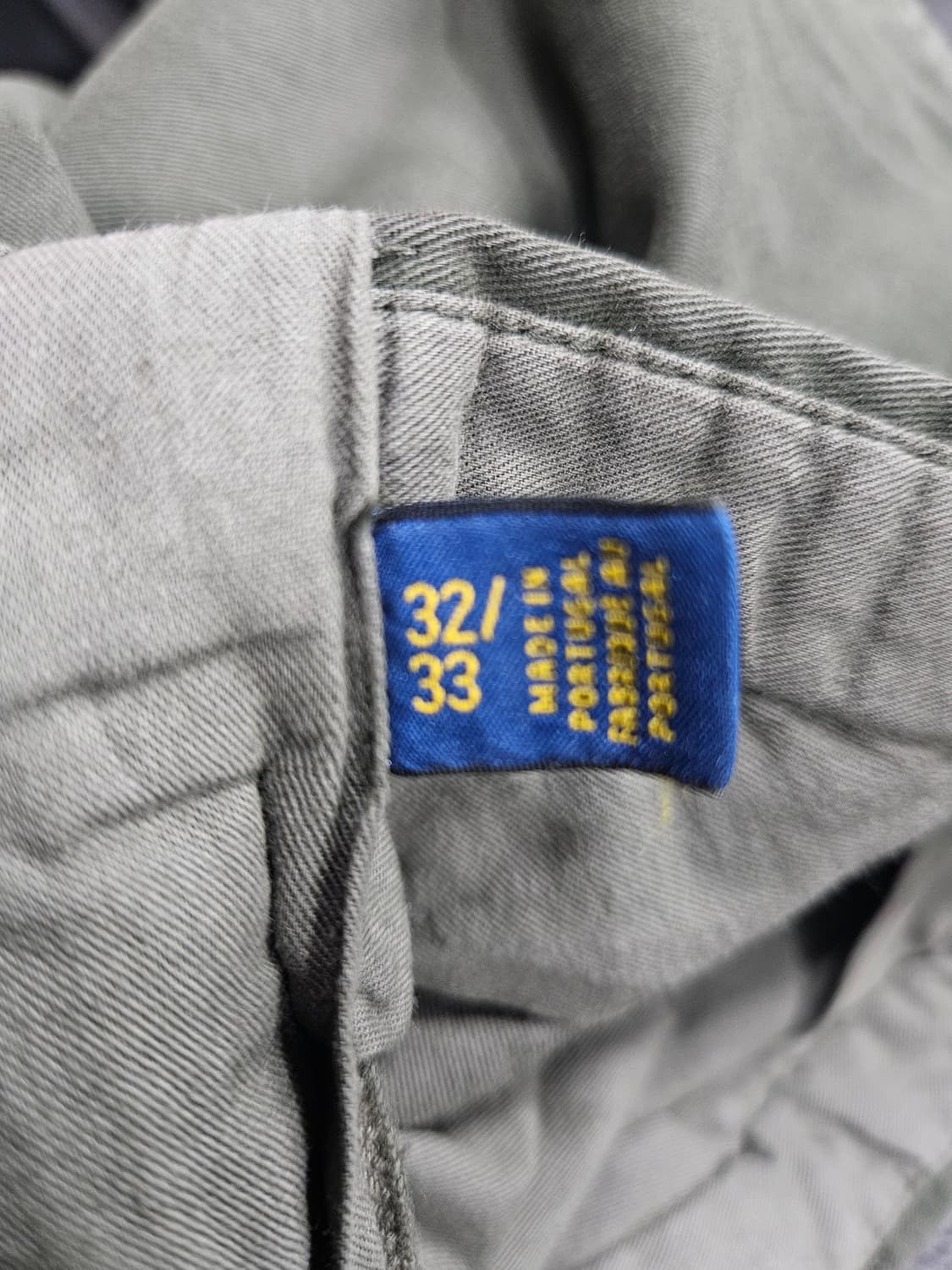 폴로 랄프로렌 다크카키 남성 허리 32 면바지  상품이미지9