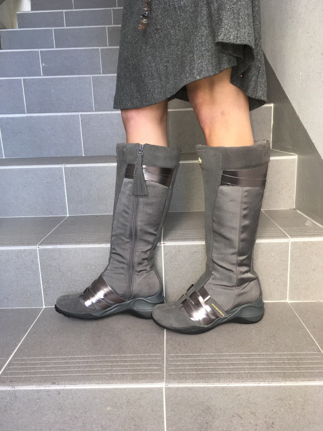 Fornarina hidden heel cozy long boots 상품이미지8