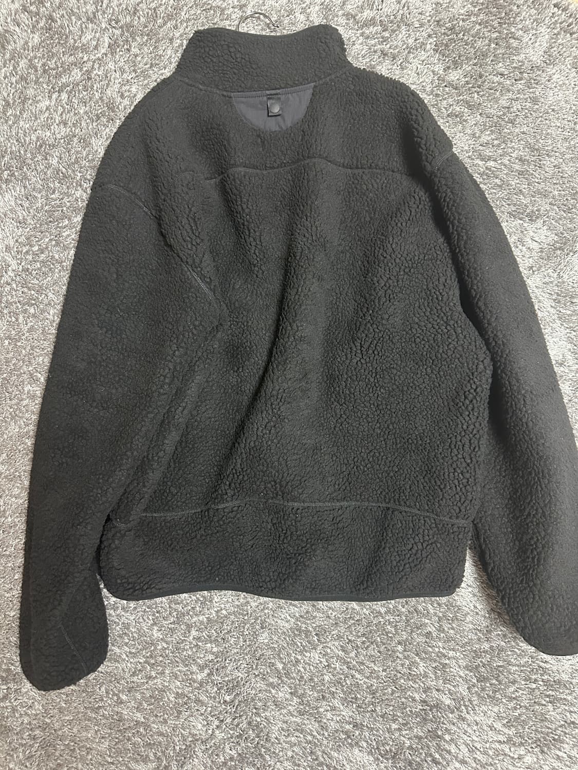 큐컴버스 미니멀 쉘파카 + 후리스 내피 결합 가능 블랙 세트 2 사이즈 상품이미지7