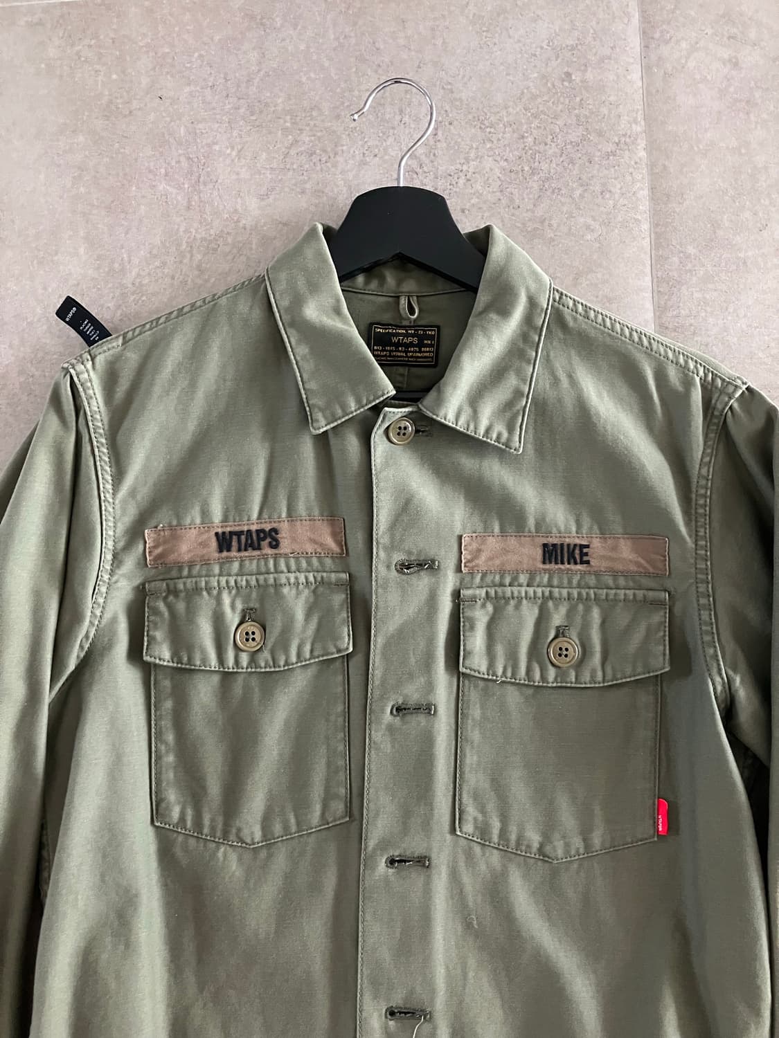 Wtaps 더블탭스 Buds 사틴 퍼티그 셔츠 상품이미지2