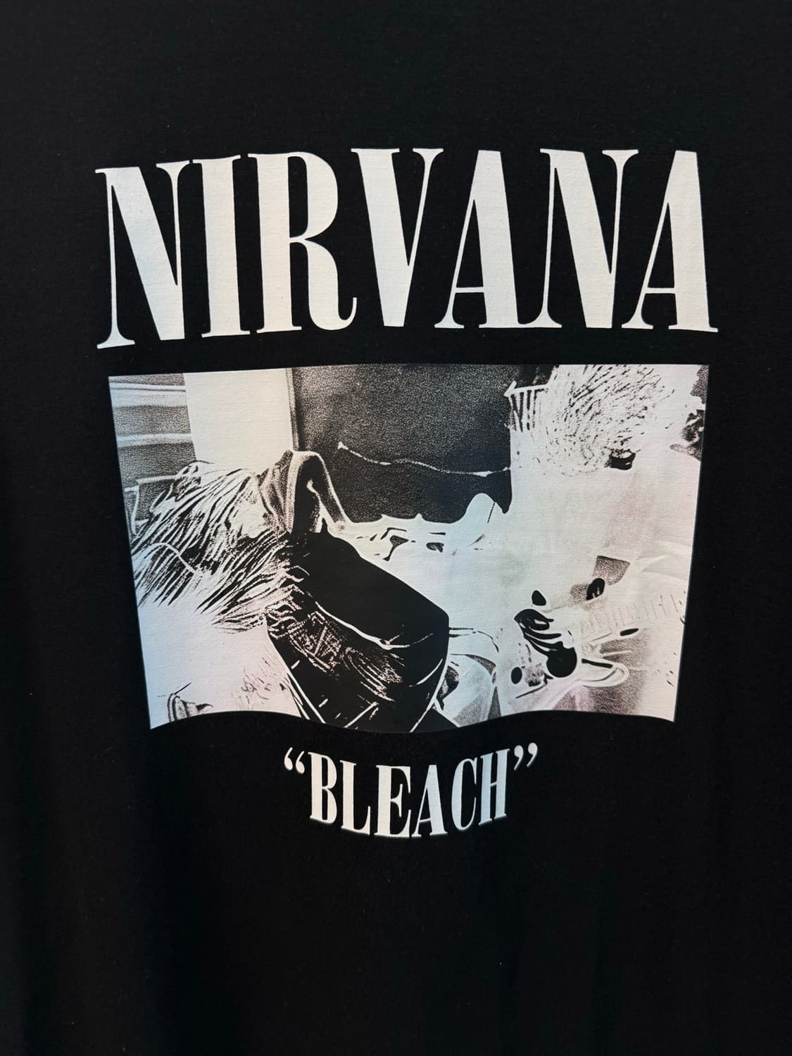 너바나 NIRVANA 레터링 프린팅 밴드티  상품이미지3