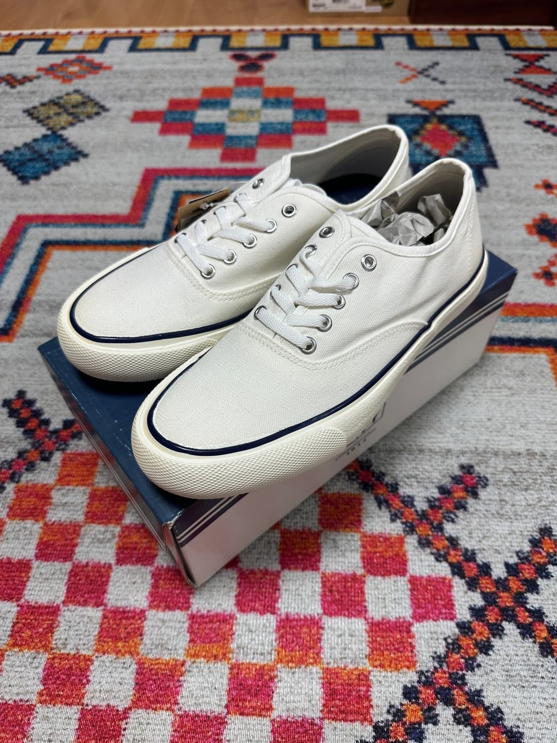 (새상품) 슈펜 네이비 덱슈즈 270(실260) 상품이미지1