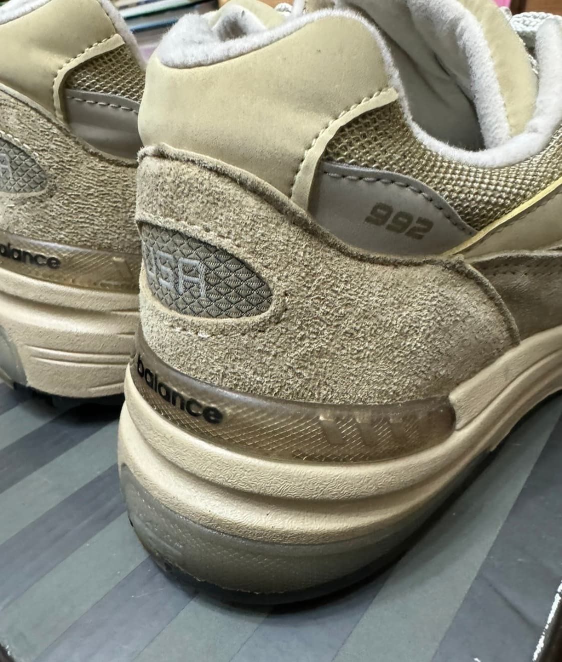  New Balance 992 Made in USA Tan 255 상품이미지4