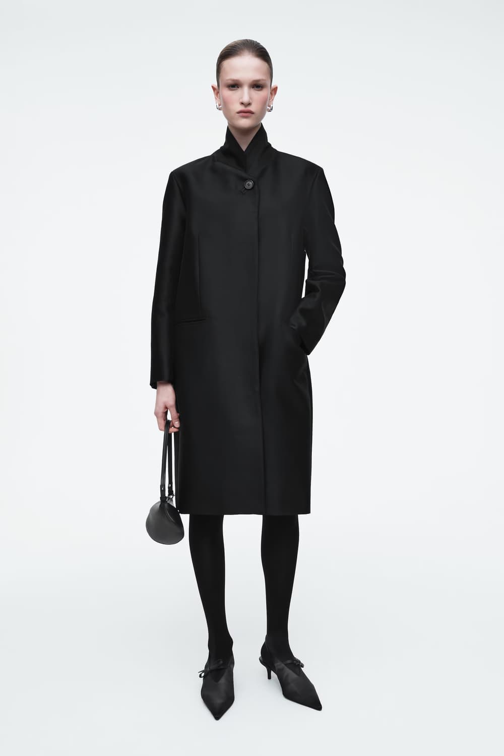 Cos bow-detailed pointed satin hill 37 상품이미지3