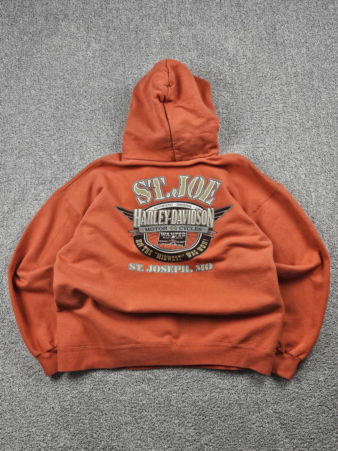 할리데이비슨 제시제임슨 페이드프린팅 후드 티셔츠 ( L ) / 10156 상품이미지1