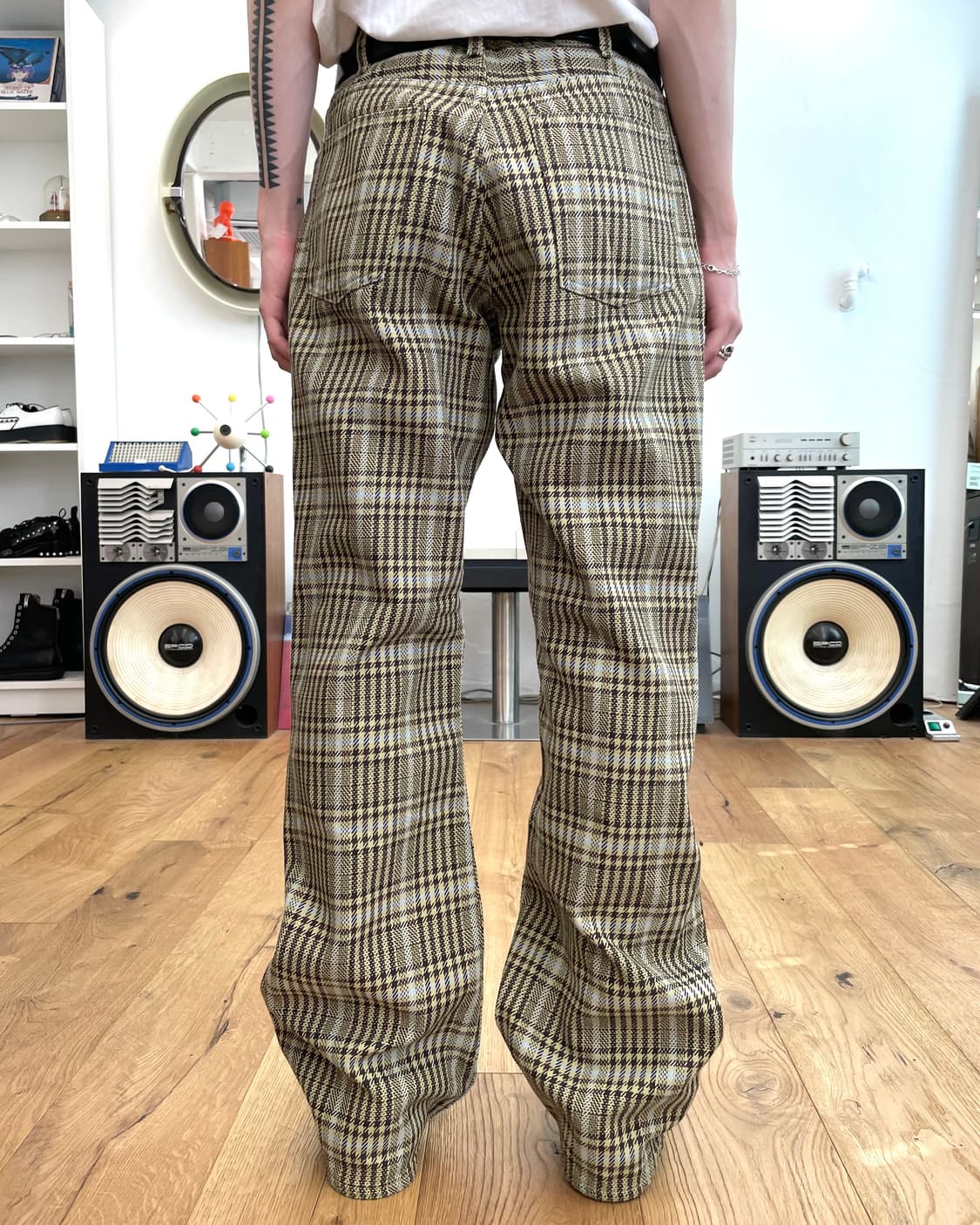 [3] 캐피탈 체크 플레어 팬츠 상품이미지2