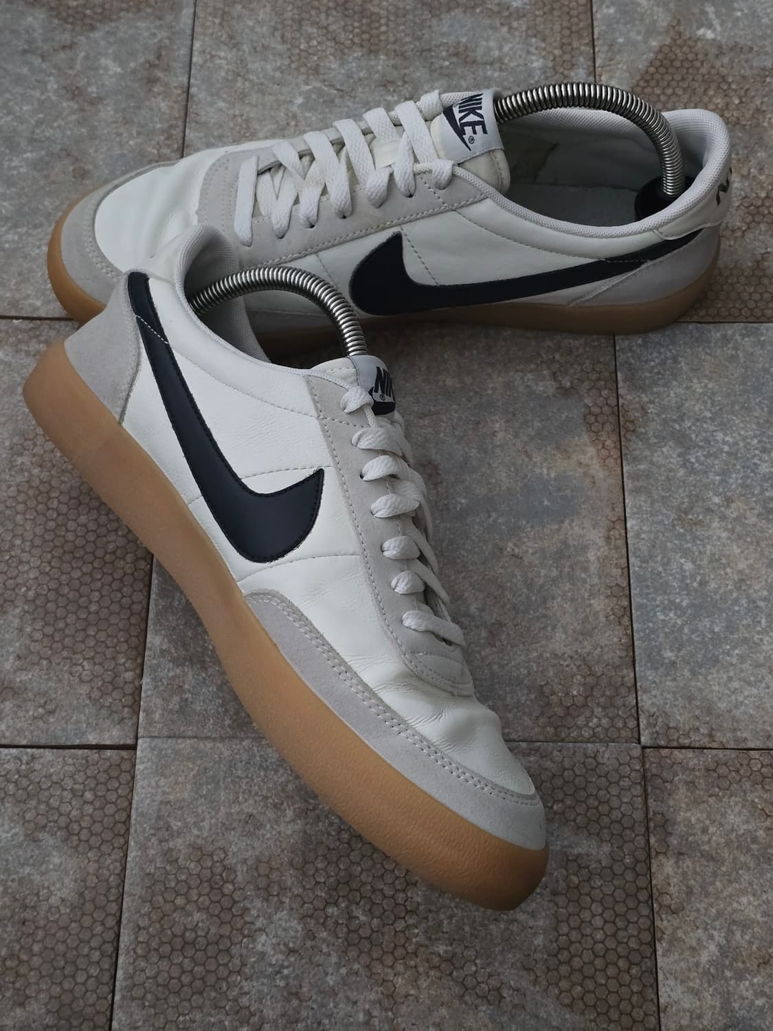 (280)나이키 킬샷 2 레더 오일 그레이 검  상품이미지4