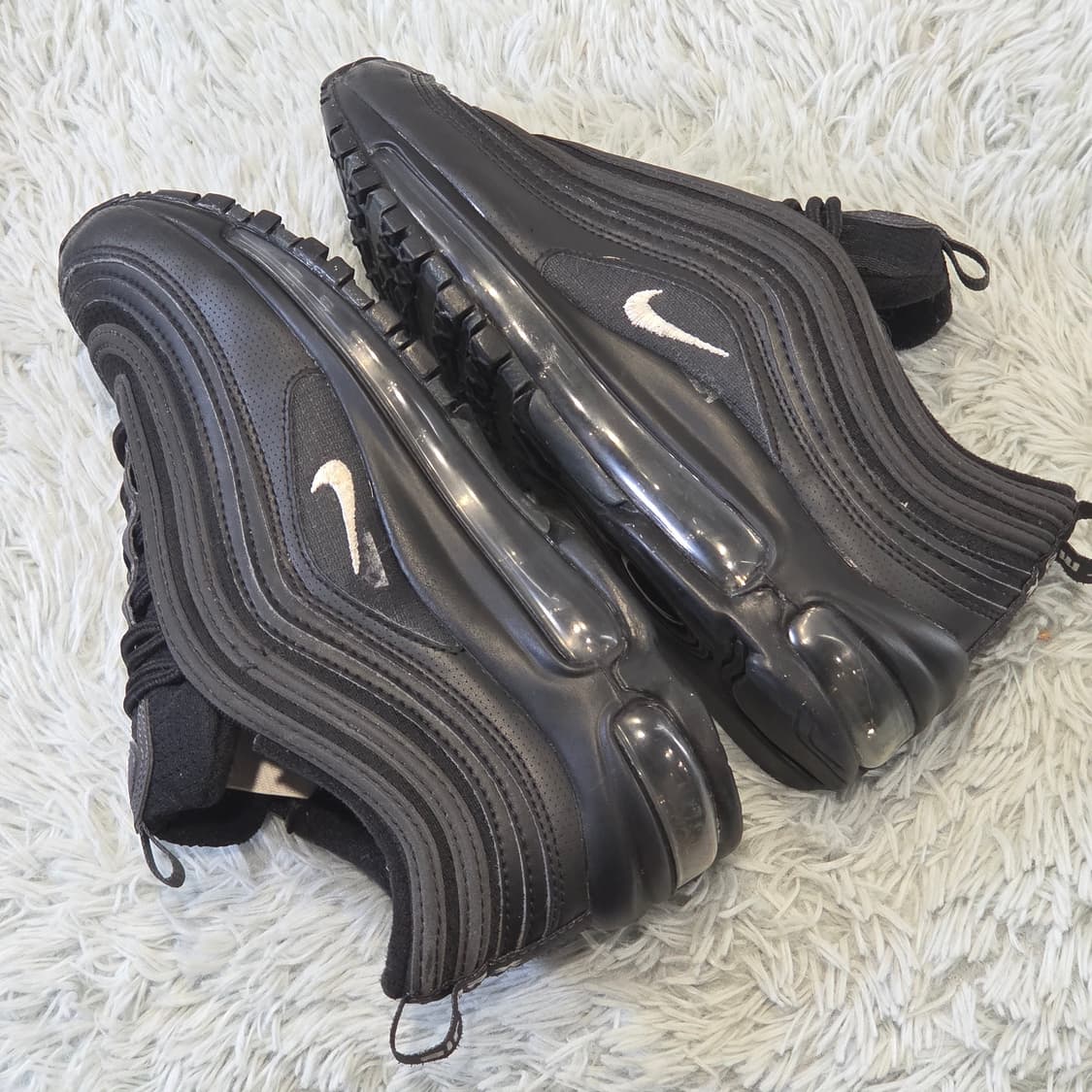 6q-10:나이키 에어맥스 97 블랙 (23cm) 상품이미지7