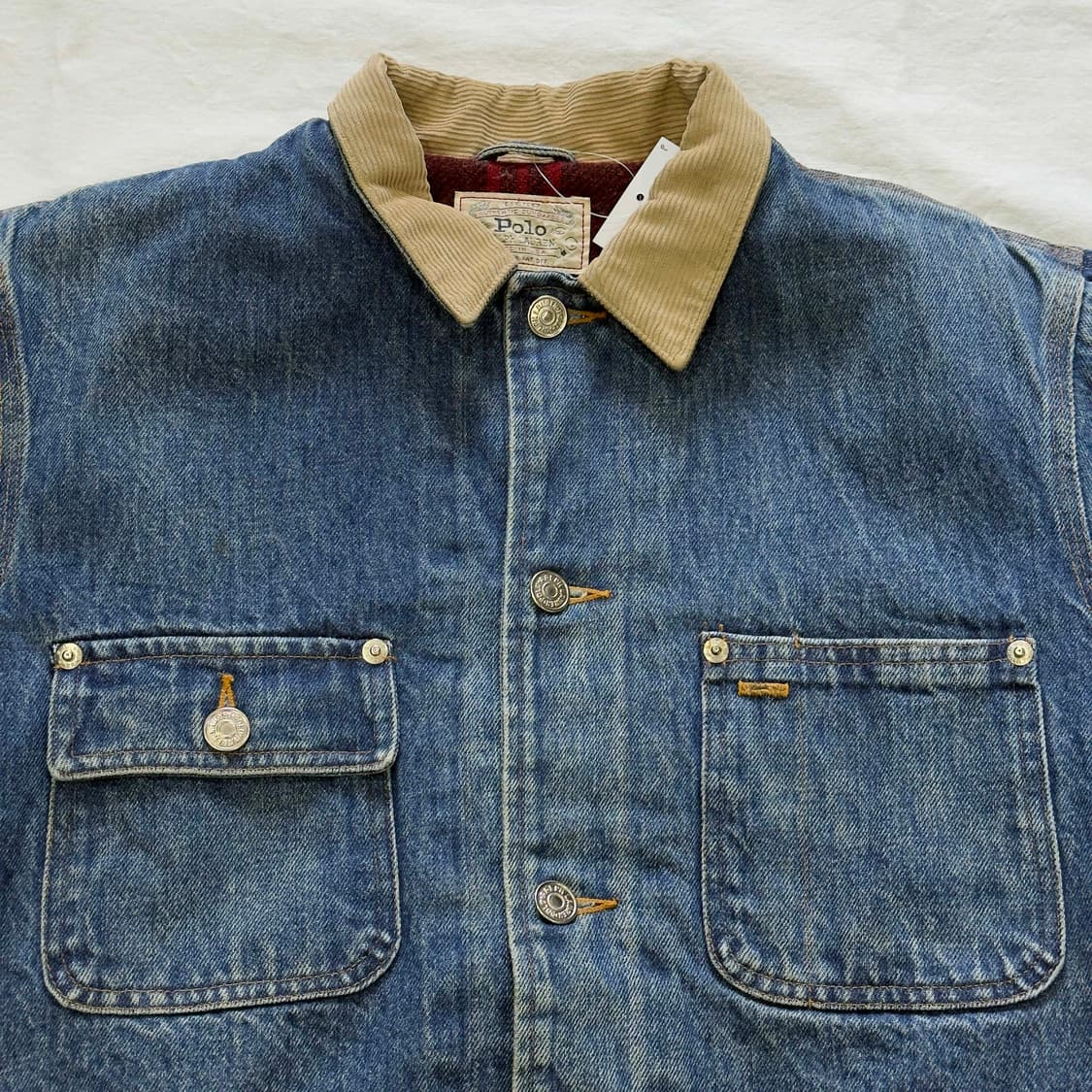 80s 폴로 랄프로렌 덩가리 데님 재킷 USA 상품이미지2