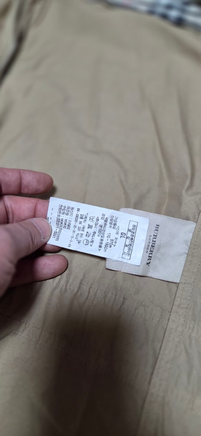 버버리 남성 매장판 사파리 코트 자켓 오버핏 105XL 상품이미지5