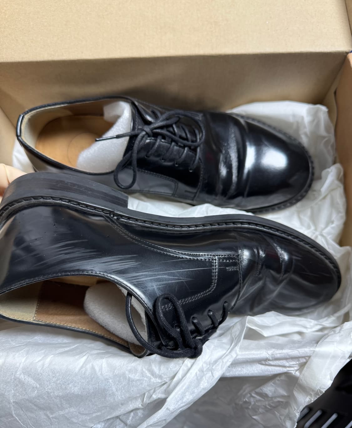 유루이 메이드 소가죽 더비슈즈 240 size (수수료 무료) 상품이미지8