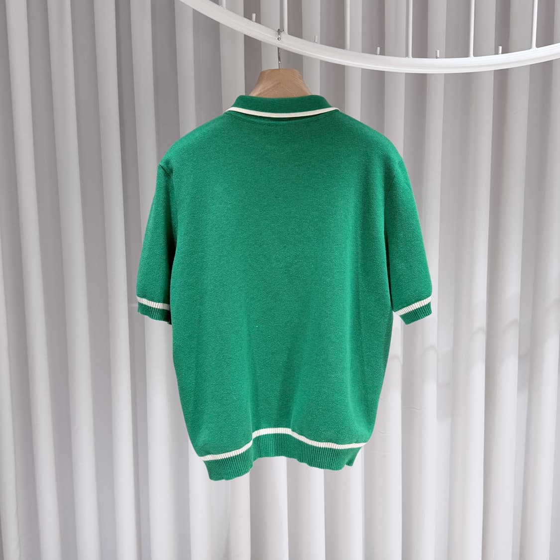 (S/XL) / 구찌 홀스 패턴 승마 코튼 울 폴로 반팔 티셔츠 상품이미지5