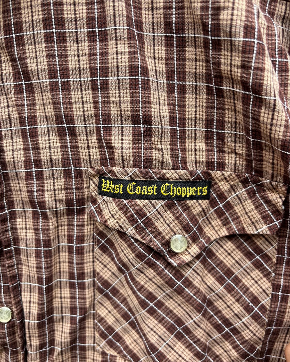 WCC 웨스트 코스트 초퍼스 Plaid 반팔 셔츠 상품이미지3