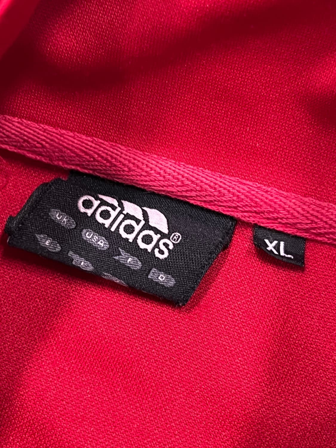 (XL) 아디다스 올드스쿨 구형 파이어버드 트랙탑 져지 레드 상품이미지4
