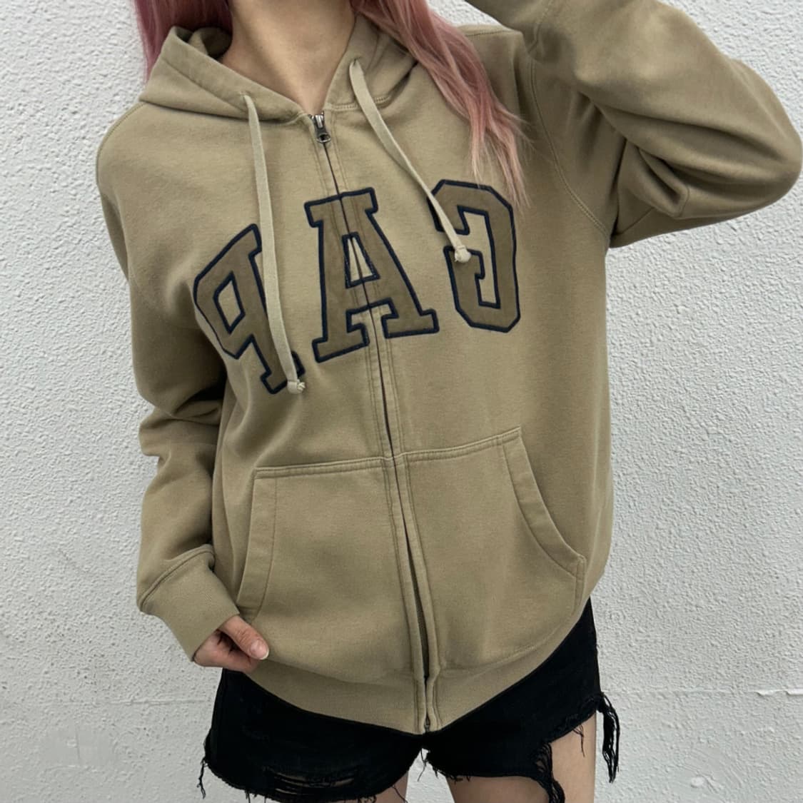 갭 모카 후드집업 S 상품이미지1