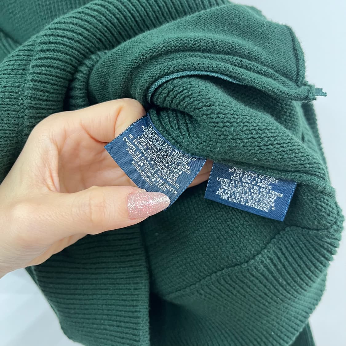 폴로 랄프로렌 빅포니 딥그린 니트 집업 상품이미지6