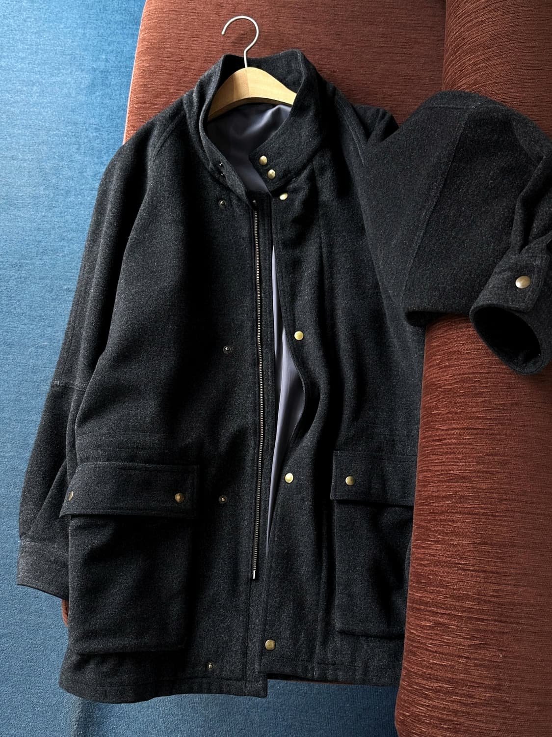 Mosser wool blend mil design mid coat 상품이미지2