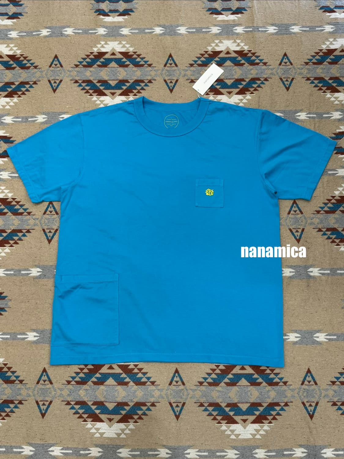 [L] 나나미카 마운틴 오가닉 야마 포켓티 블루  상품이미지1